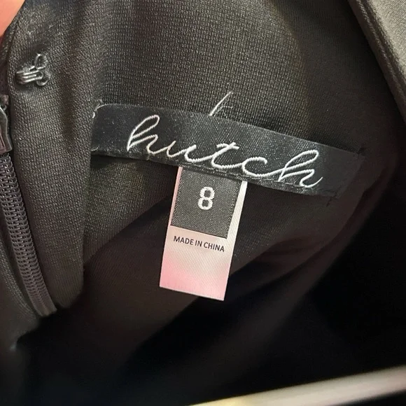 Hutch for ModCloth Black Sequin Mini Dress | Sparkly Party Dress | Size 8 - Picture 4 of 5